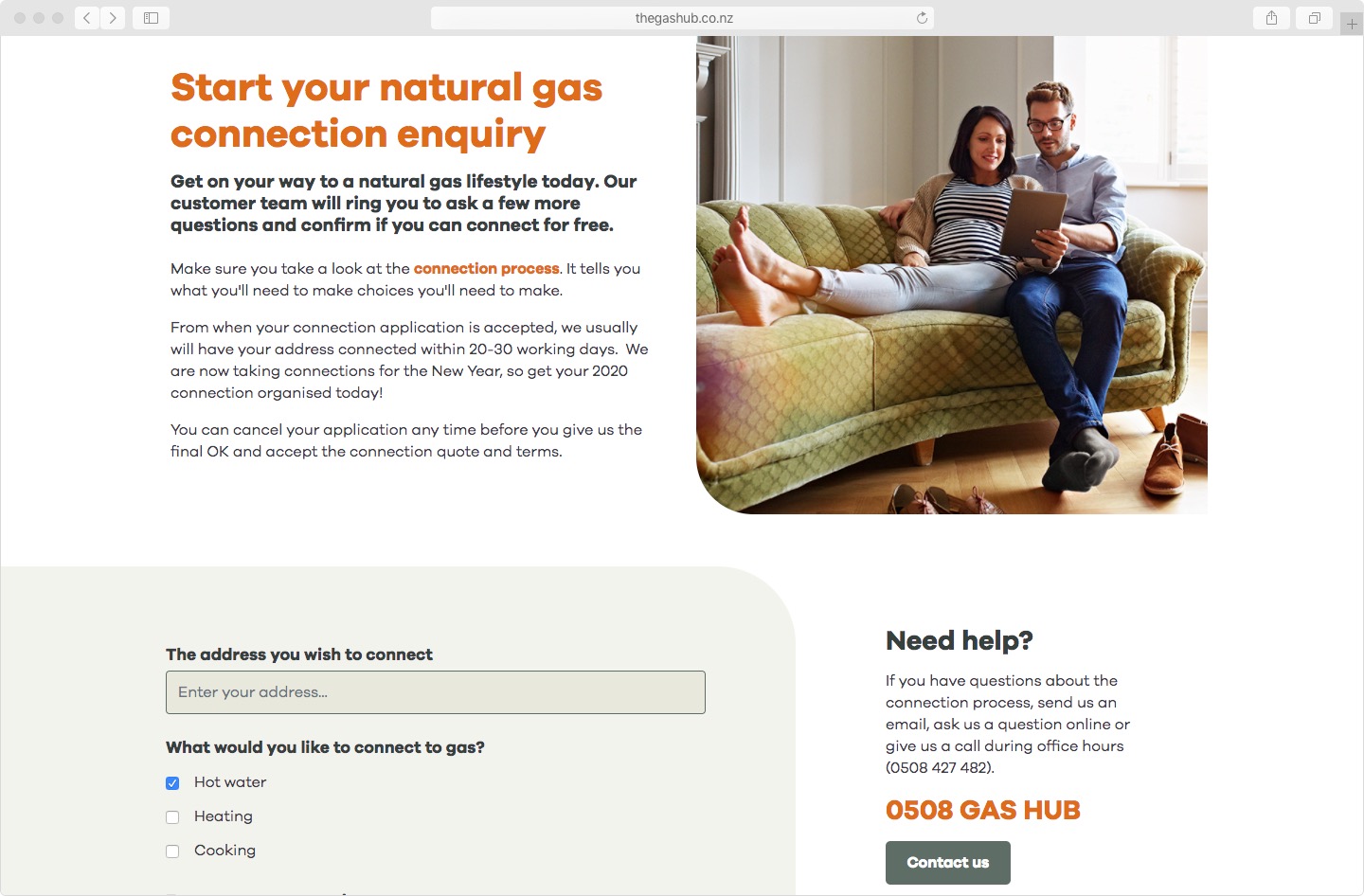 The Gas Hub get connected screenshot