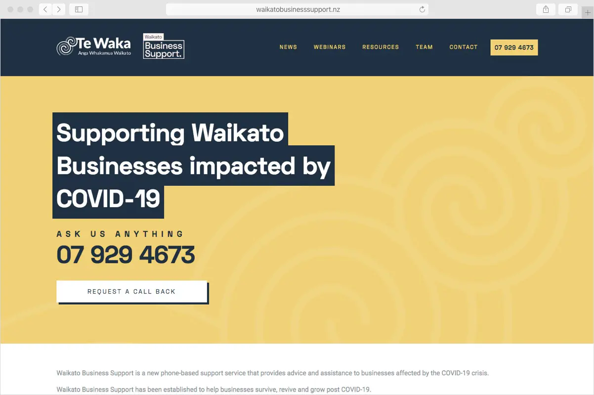 Te Waka business support
