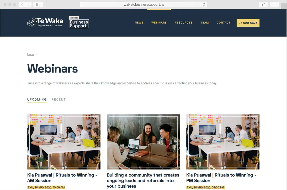 Te Waka business support