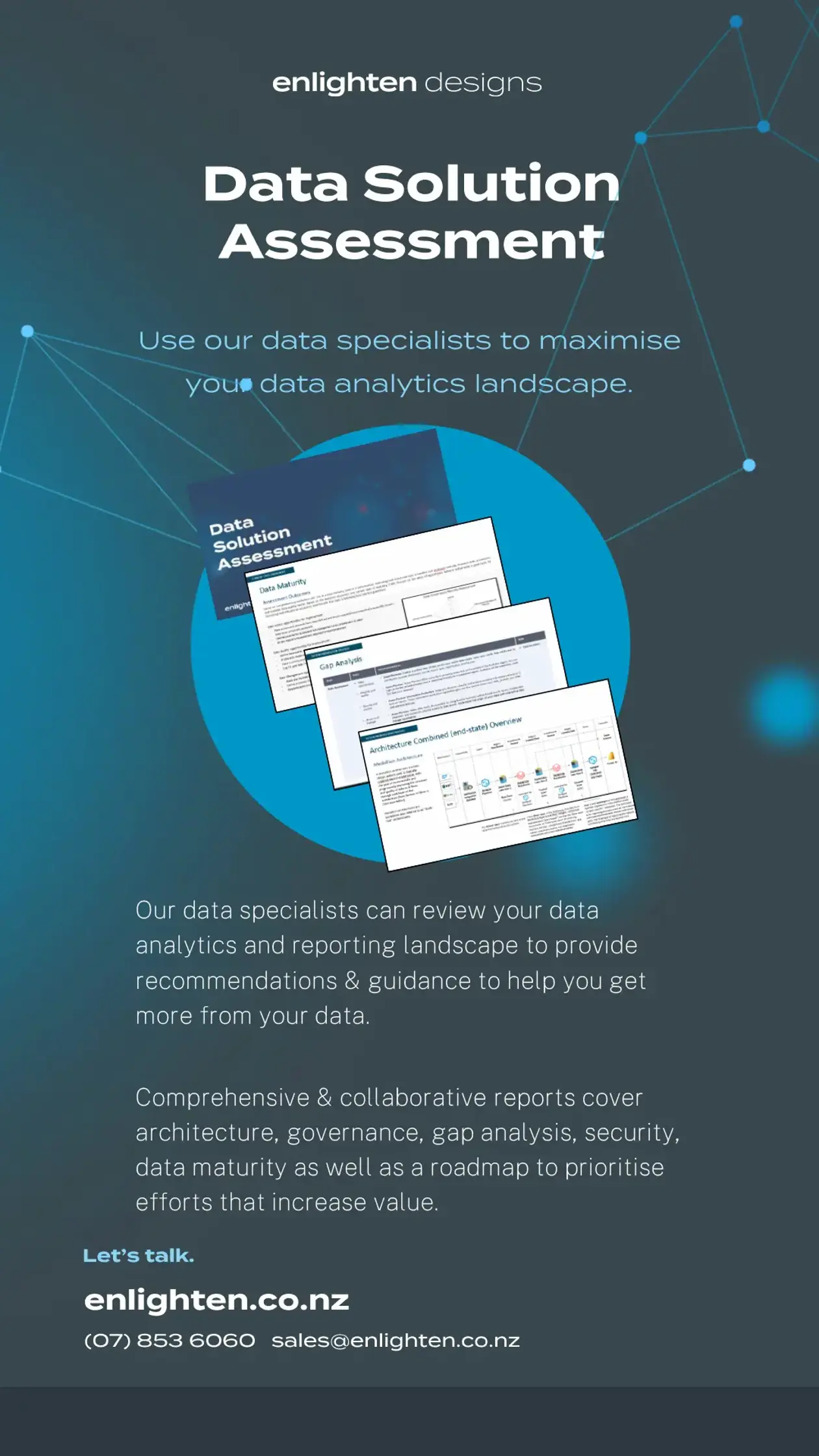 a poster of data solutions