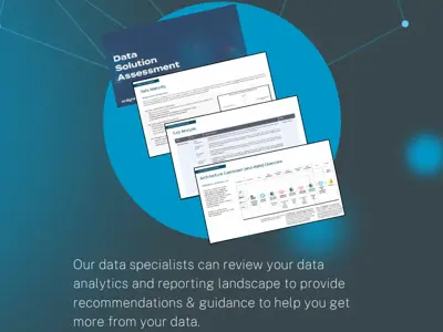 a poster of data solutions