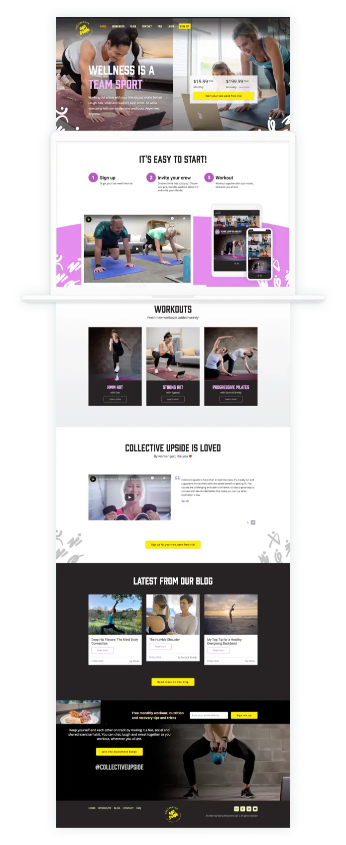 a screenshot of a website