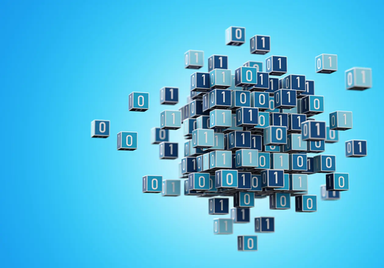 a group of cubes with numbers