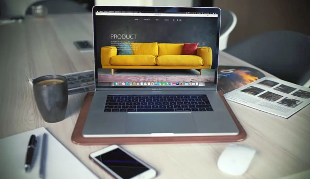 a laptop on a table