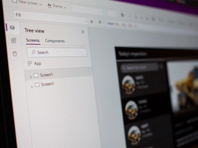 Screenshot from app building workshop