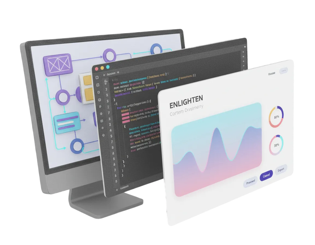 a screens with a screen on it