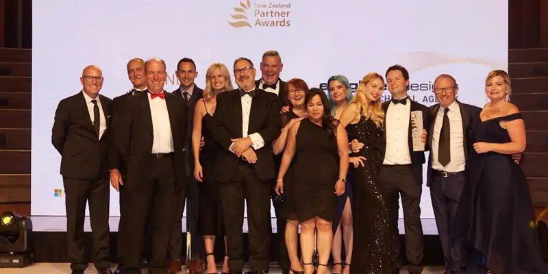 Enlighten Designs team at the Microsoft Partner Awards for 2020