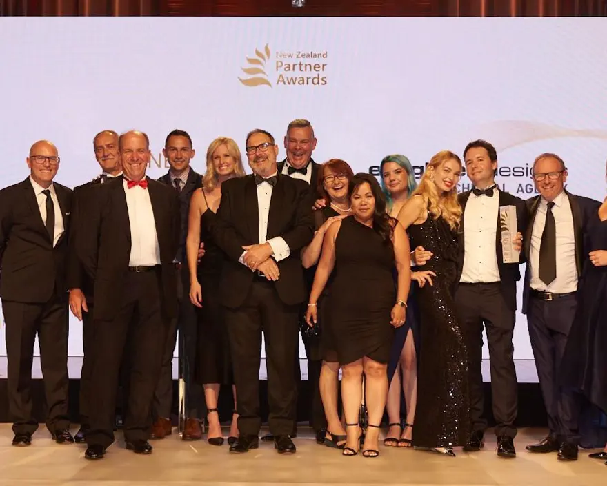 Enlighten Designs team at the Microsoft Partner Awards for 2020