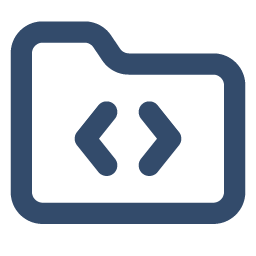 a blue symbol with arrows