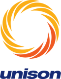 a logo with a black background